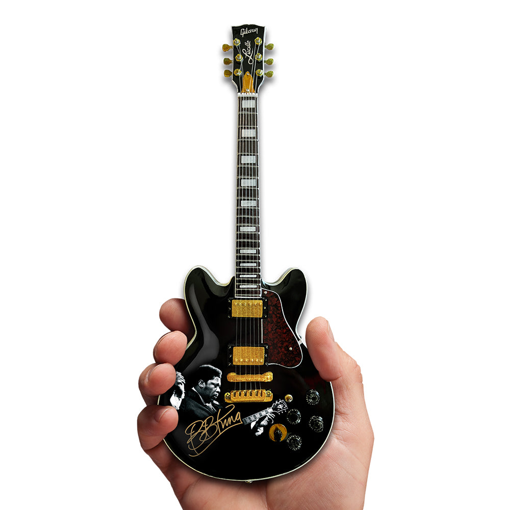 Axe Heaven BB King Tribute Gibson ES-355 Lucille Ebony Miniature Guitar Model