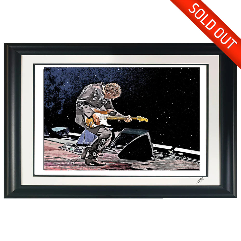 #43 "Bona-Vision" JOE BONAMASSA Collectible Litho (FRAMED - USA ONLY)