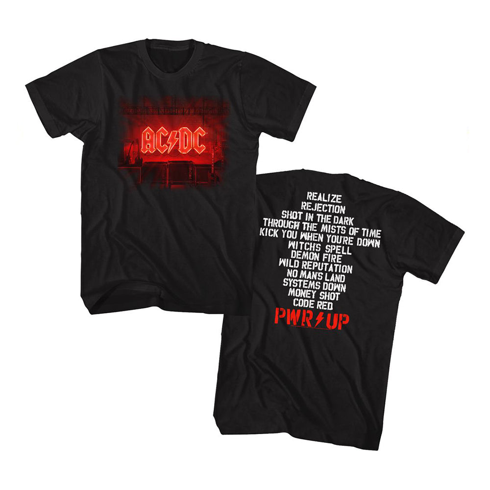AC/DC - PWRUP Track List T-Shirt (Men)