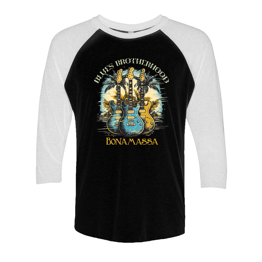 Blues Brotherhood Tropical 3/4 Sleeve T-Shirt (Unisex)