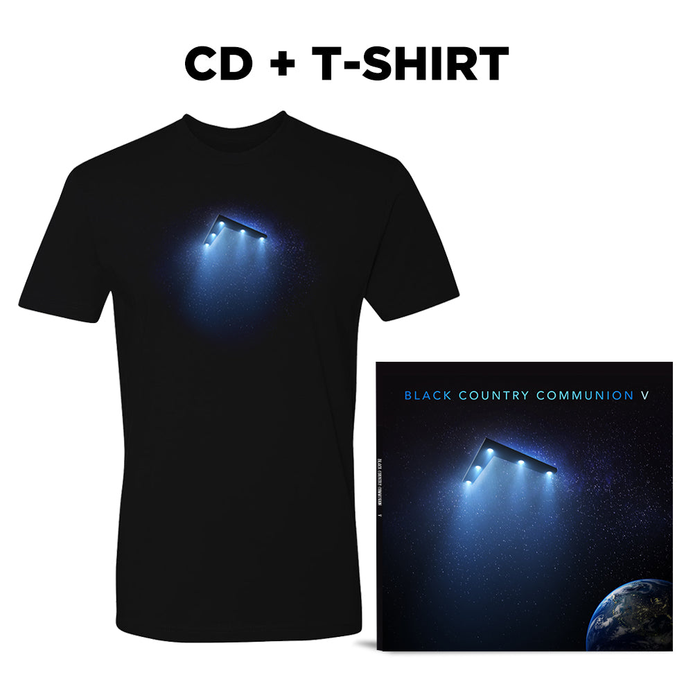 Black Country Communion V CD & T-Shirt Package (Unisex)