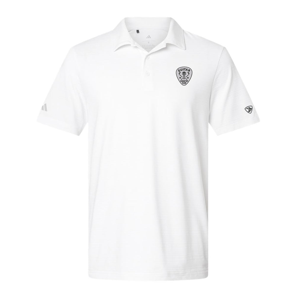Pick Guitar Country Club Adidas Textured Stripe Polo (Men)