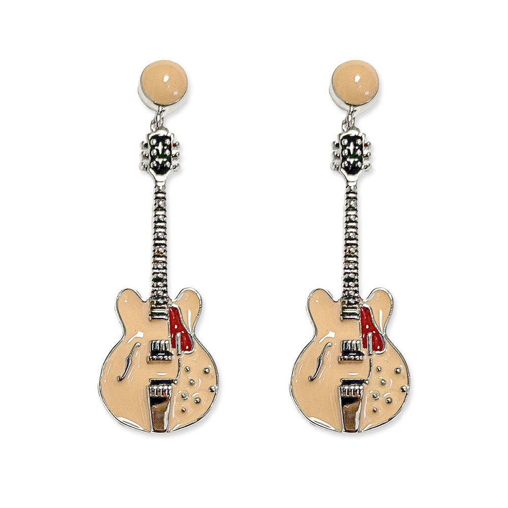 Blonde ES Guitar Earrings