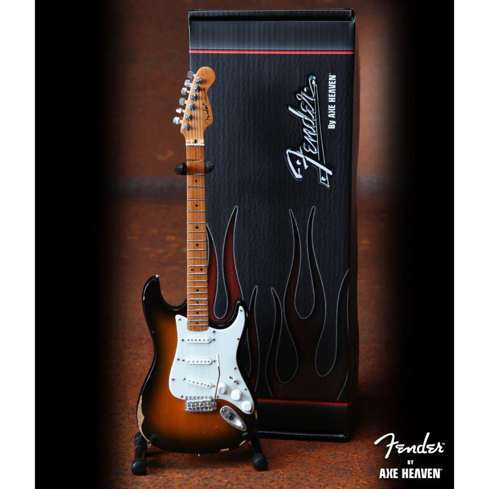Axe Heaven Miniature Sunburst Road Worn Fender Strat