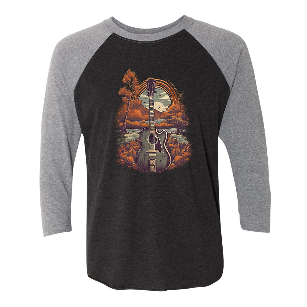 Acoustic Autumn 3/4 Sleeve T-Shirt (Unisex)