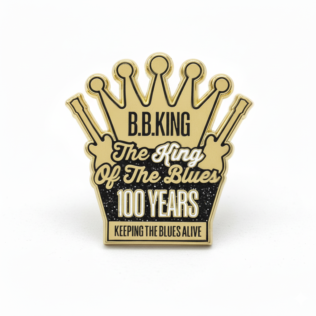 B.B. King "The King of the Blues" 100 Years Commemorative Pin