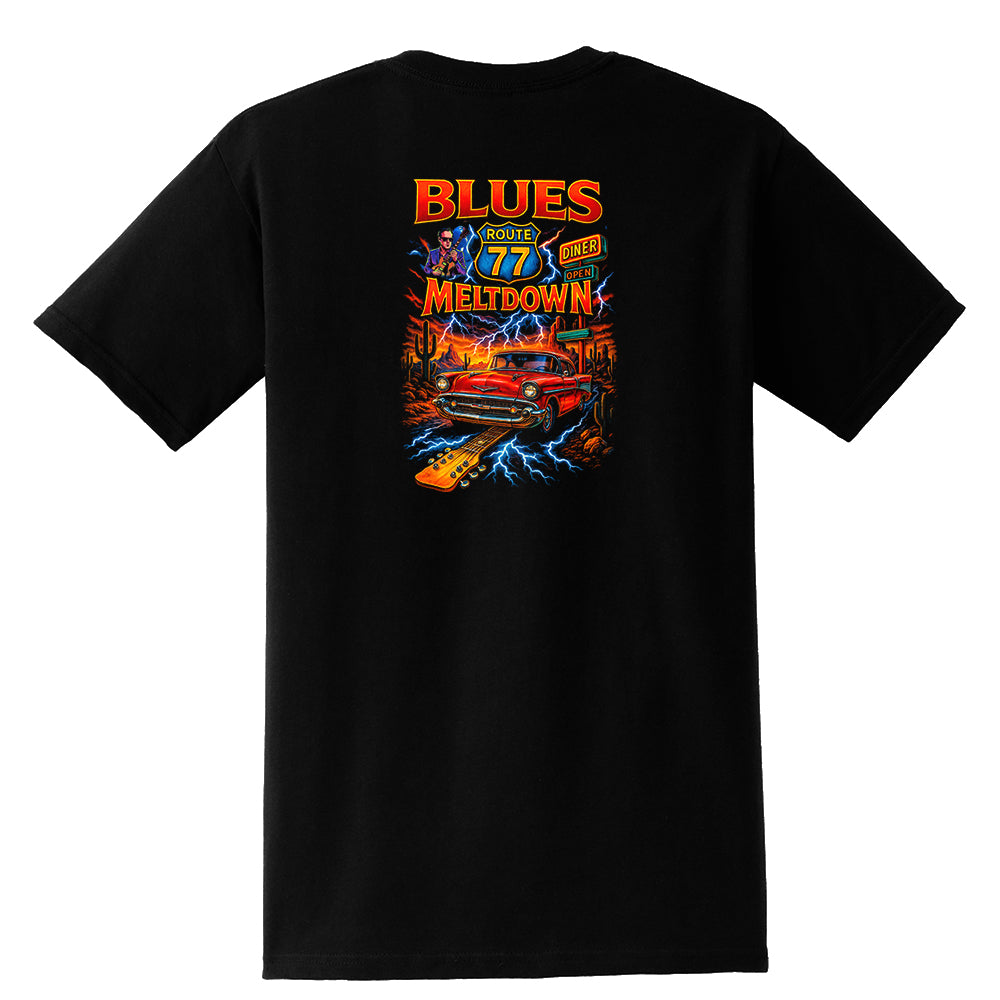 Blues Meltdown Pocket T-Shirt (Unisex)