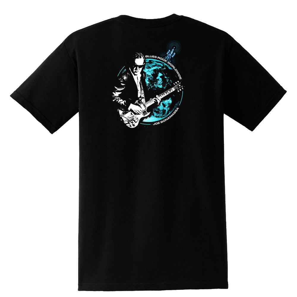 Blues Rock Worldwide Pocket T-Shirt (Unisex)