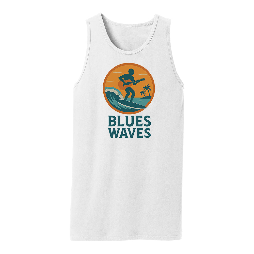 Blues Waves Beach Wash Tank (Men)