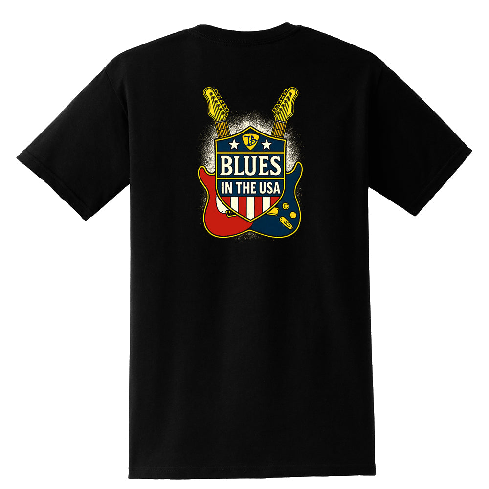 Blues In The USA Pocket T-Shirt (Unisex)