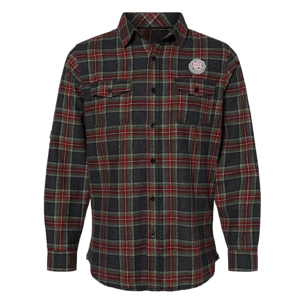 Cherry Picks Bottle Cap Long Sleeve Flannel Shirt (Men)