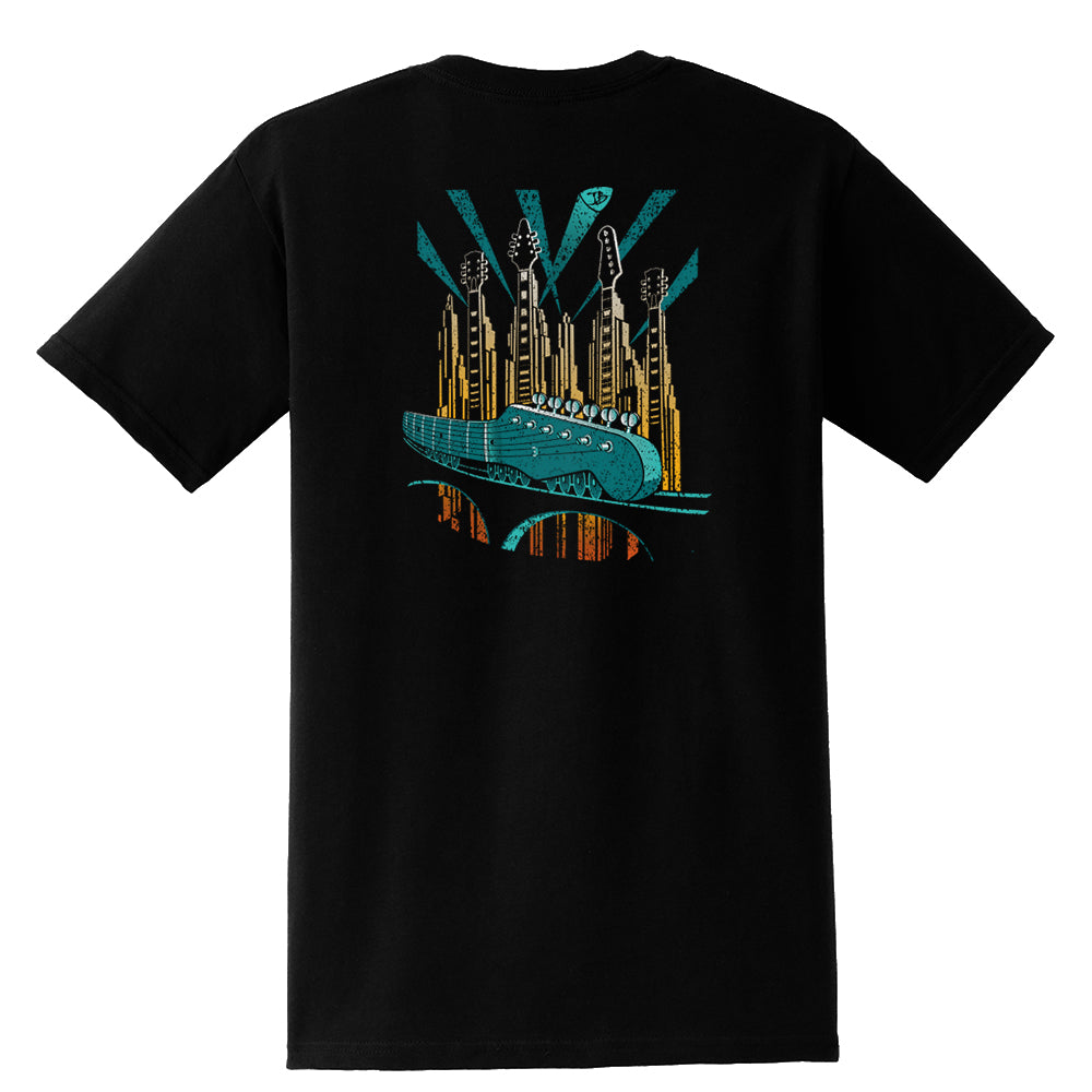 Blues Deco Train Pocket T-Shirt (Unisex)