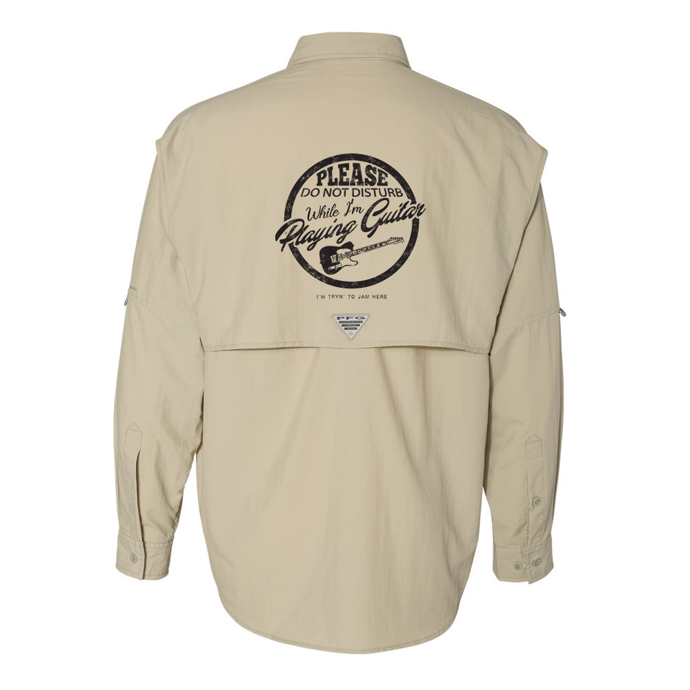 Do Not Disturb Columbia PFG Bahama II Long Sleeve Men Black