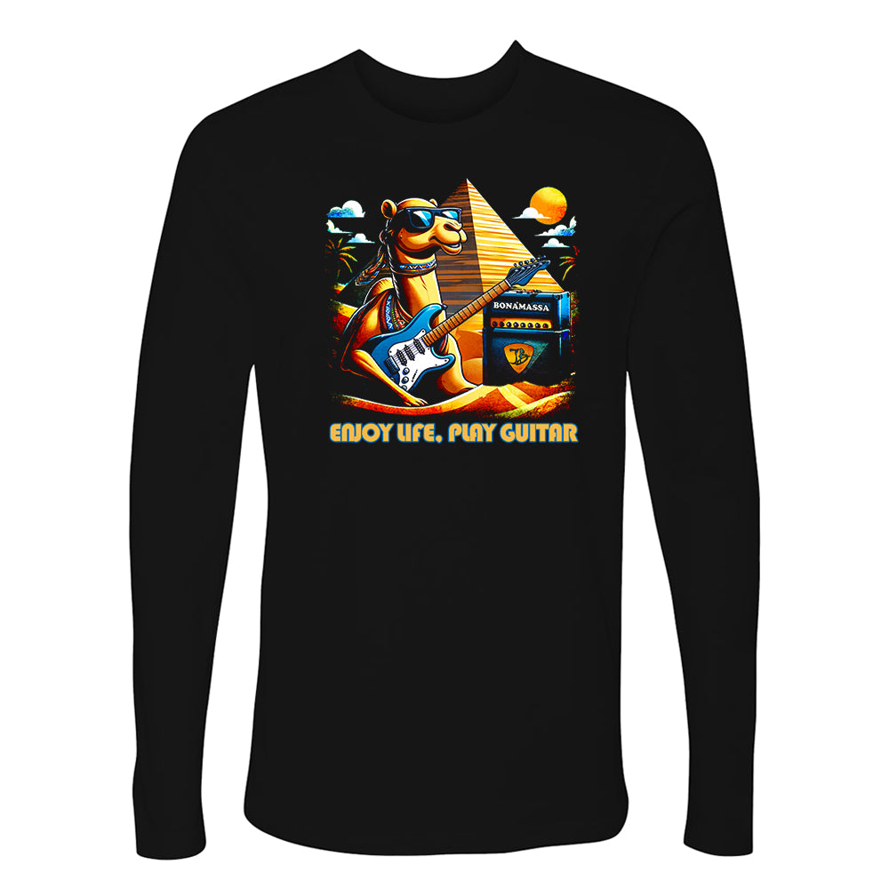 Enjoy Life, Play Guitar Camel Long Sleeve (Men)