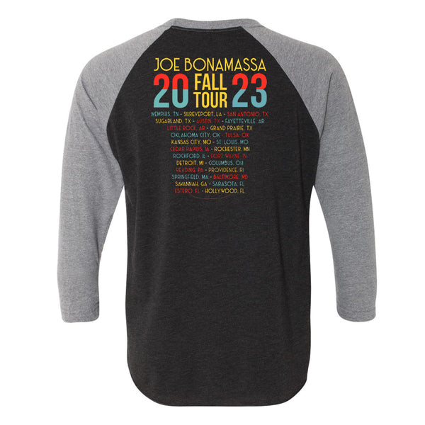 2023 U.S. Fall Tour 3/4 Sleeve T-Shirt (Unisex) – Joe Bonamassa