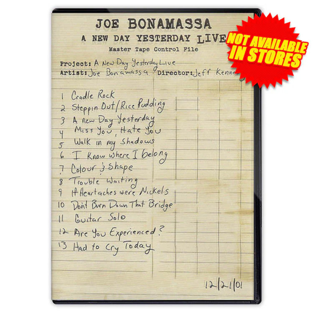 その他 New Day Yesterday, a [DVD] A New Day Yesterday Live (DVD) – Joe Bonamassa Official Store