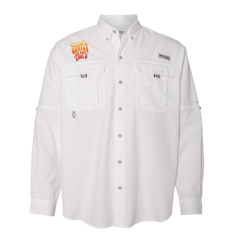 Gently Trips Columbia PFG Bahama II Long Sleeve (Men) - Gold/Red