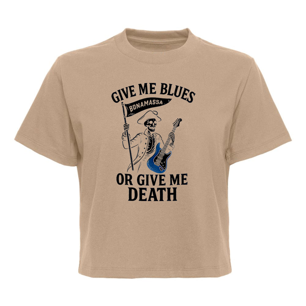 Give Me Blues Or Give Me Death Boxy T-Shirt (Women)