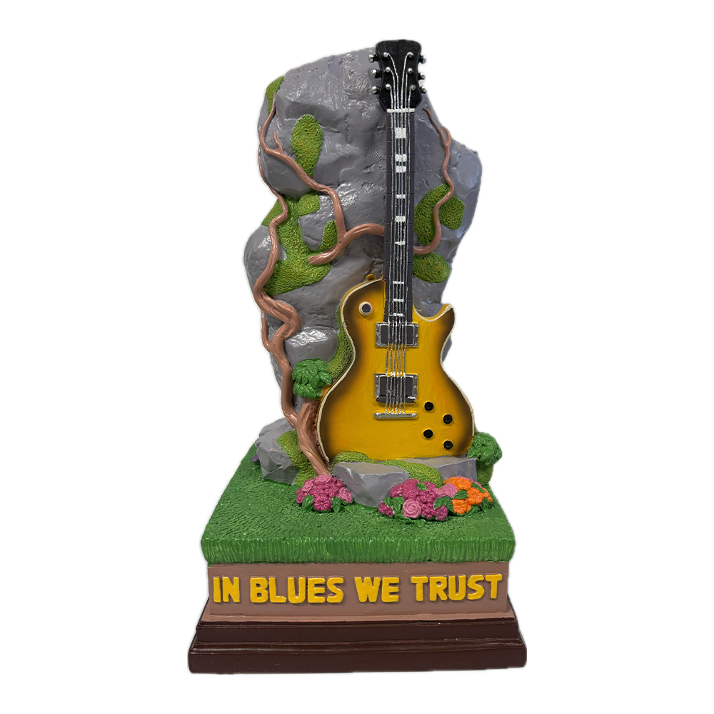 Sunburst Guitar Garden Gnome