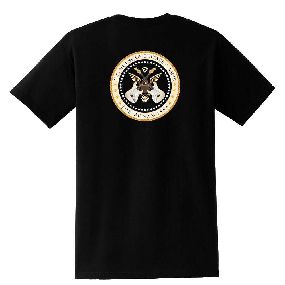 House of Guitars & Amps Crest Pocket T-Shirt (Unisex)
