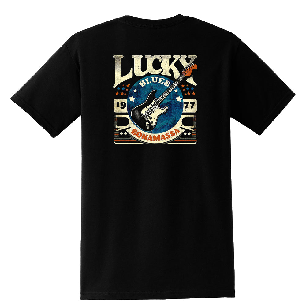 Lucky Blues Strat Pocket T-Shirt (Unisex)