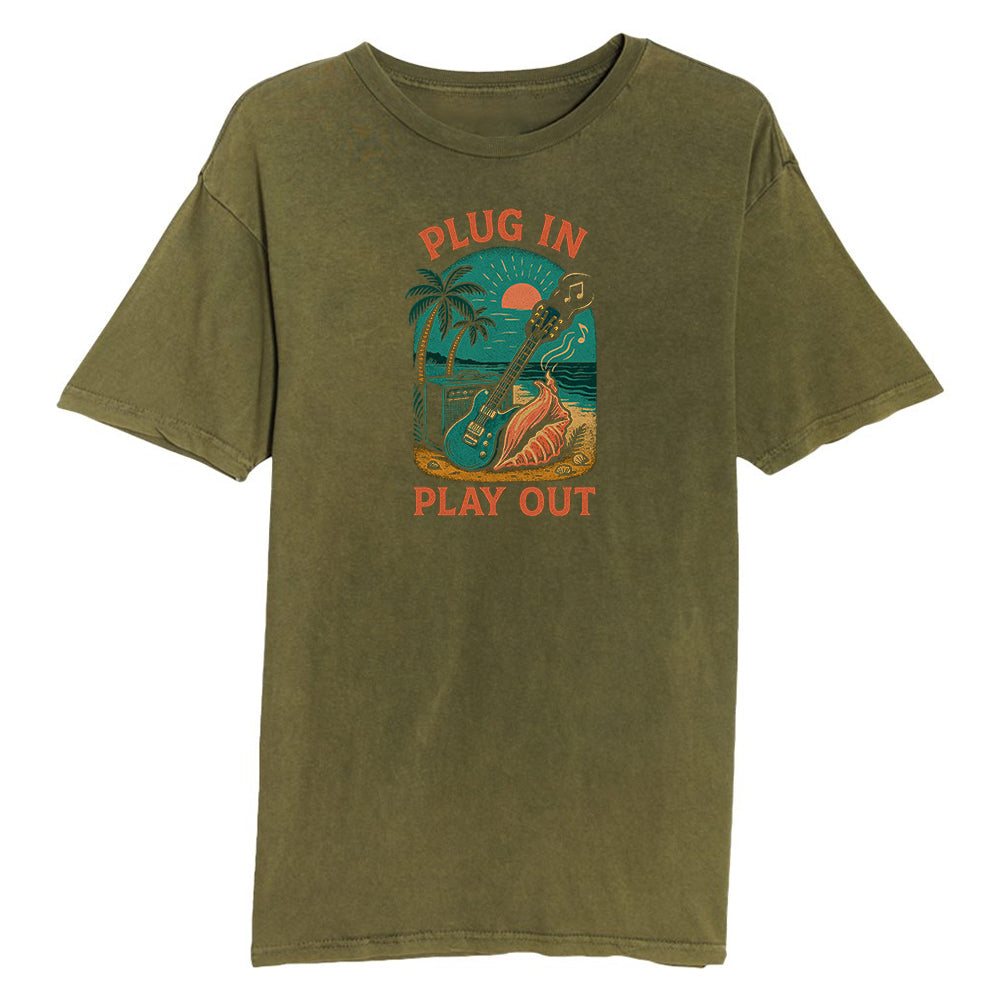Plug In Play Out Vintage Tee (Unisex)