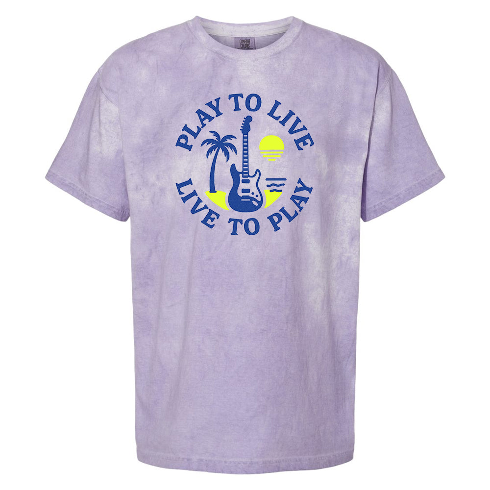 Play To Live Live To Play Comfort Colors Blast Tee (Unisex)