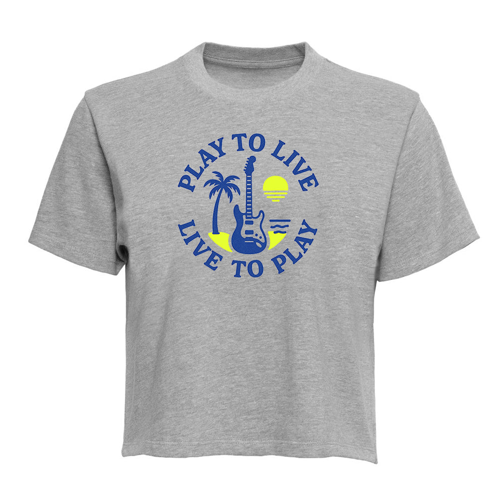 Play To Live Live To Play Boxy T-Shirt (Women)