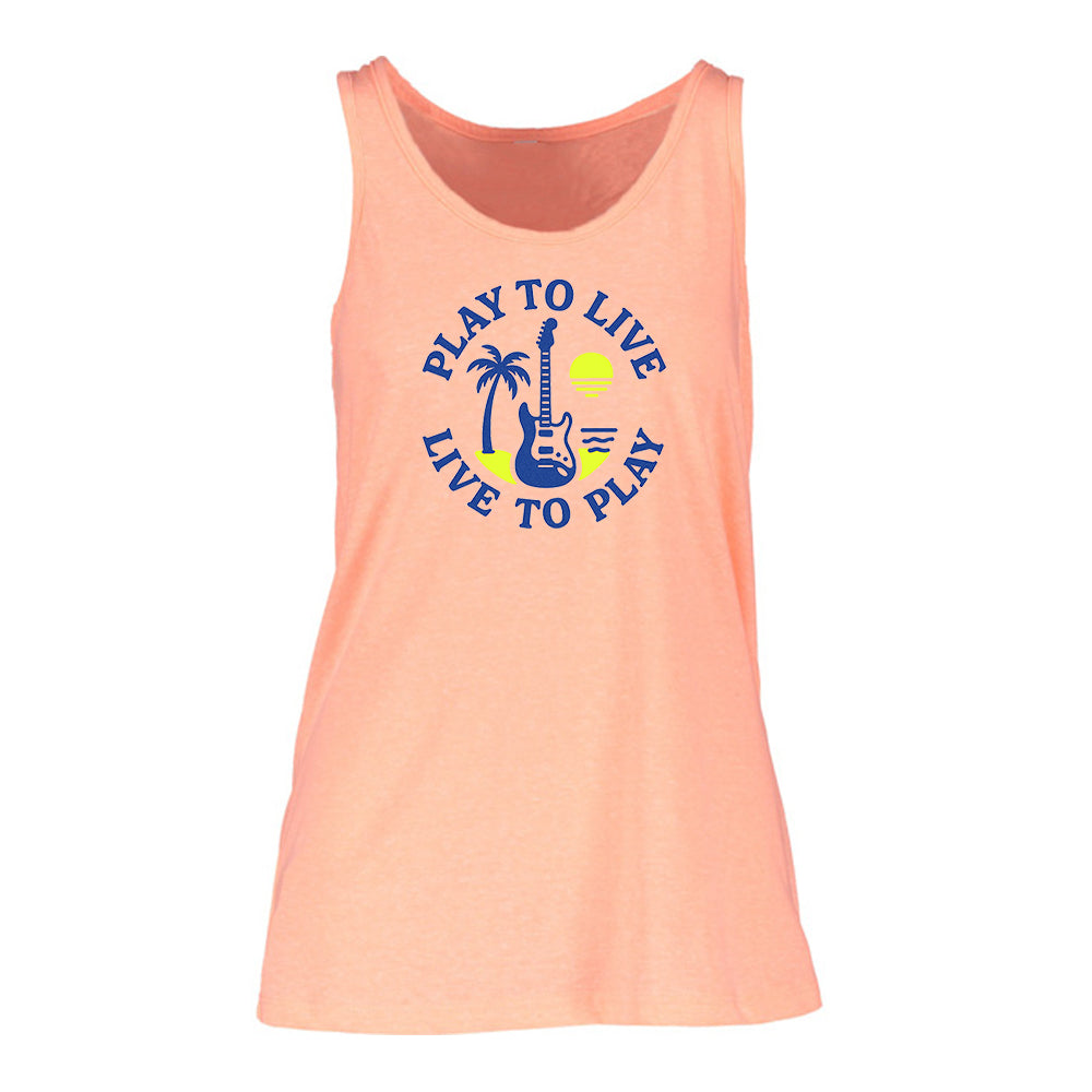 Play To Live Live To Play Flowy Tank (Women)