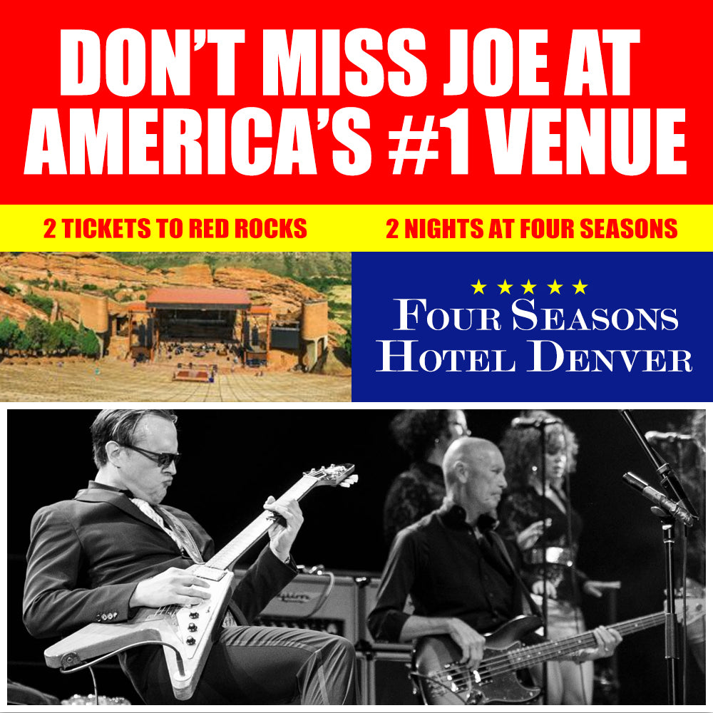 2024 Joe Bonamassa Live in Concert at Red Rocks - Ticket Package with 2 Night Stay at the Four Seasons Hotel