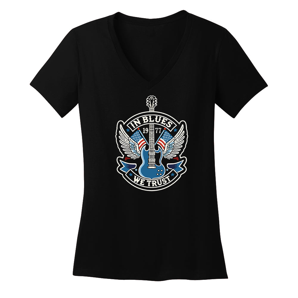 In Blues We Trust SG Guitar V-Neck (Women)