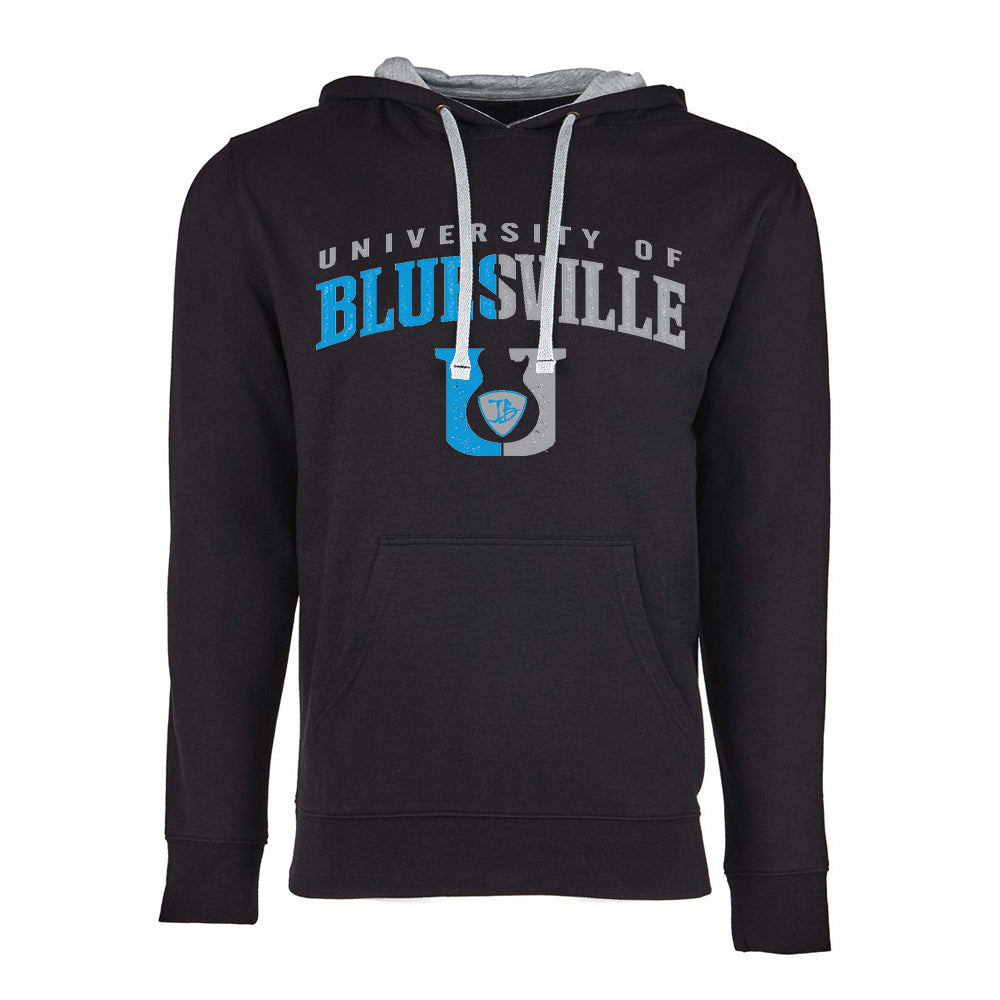 Bluesville "U" Guitar Logo Hooded Pullover (Unisex)