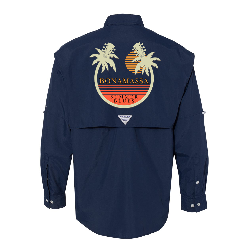 Bonamassa Summer Palms Columbia PFG Bahama II Long Sleeve (Men)
