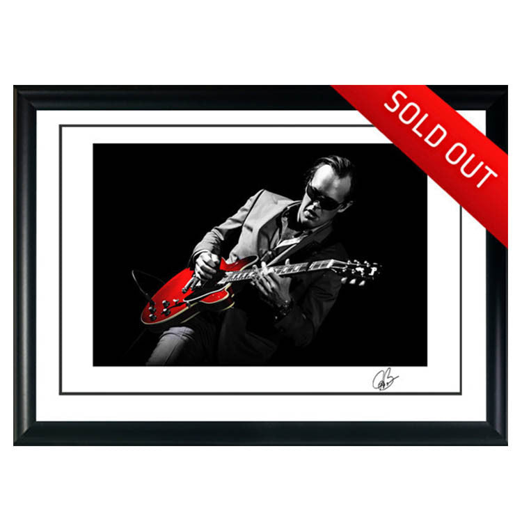 #15 "My Red Guitar" JOE BONAMASSA Collectible Litho (FRAMED - USA ONLY)