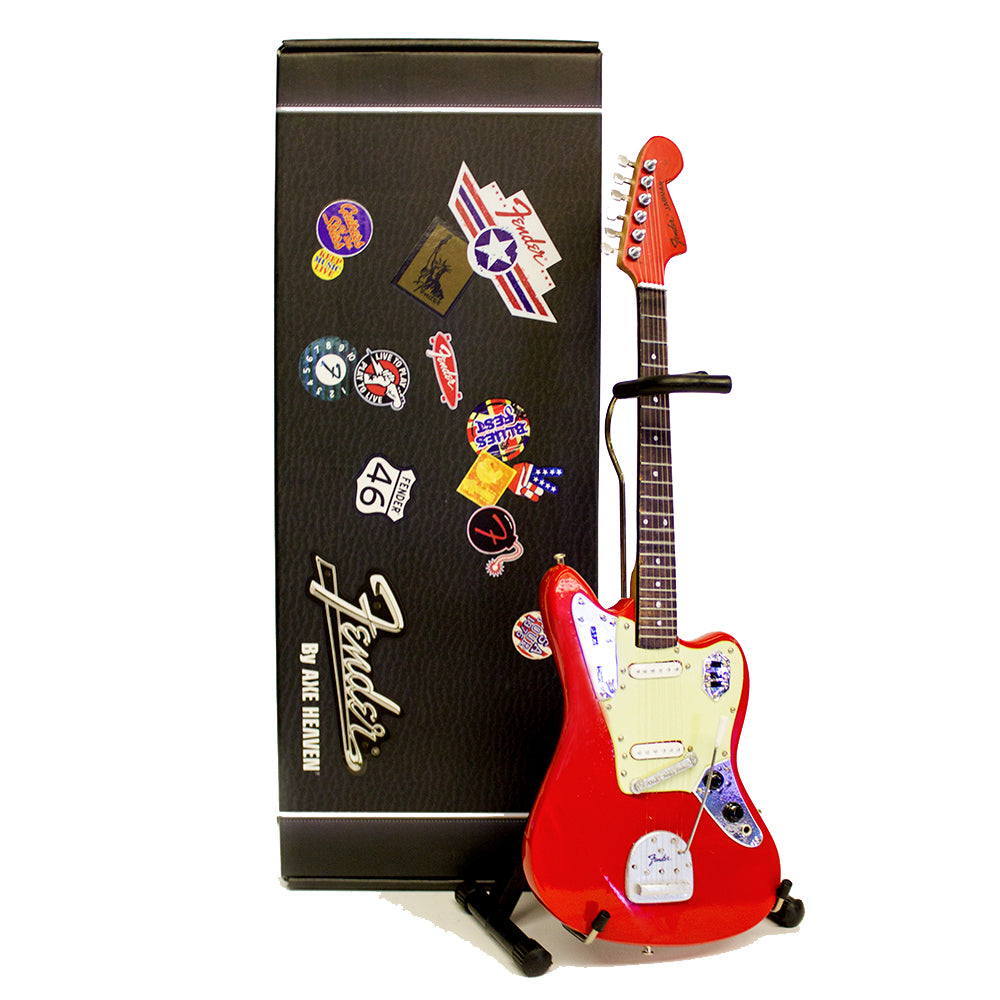 Joe Bonamassa 1962 Fender Jaguar in Fiesta Red Mini Guitar Replica  Collectible