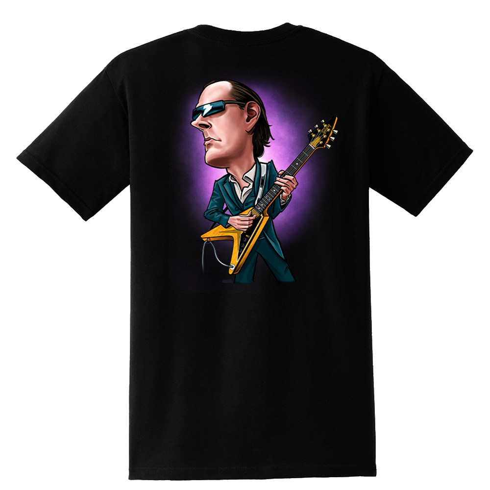 Joe Bonamassa & Amos Cartoon Pocket T-Shirt (Unisex)