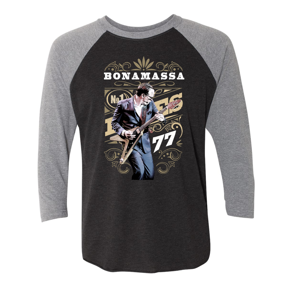 Blues Decades Deco 3/4 Sleeve T-Shirt (Unisex)