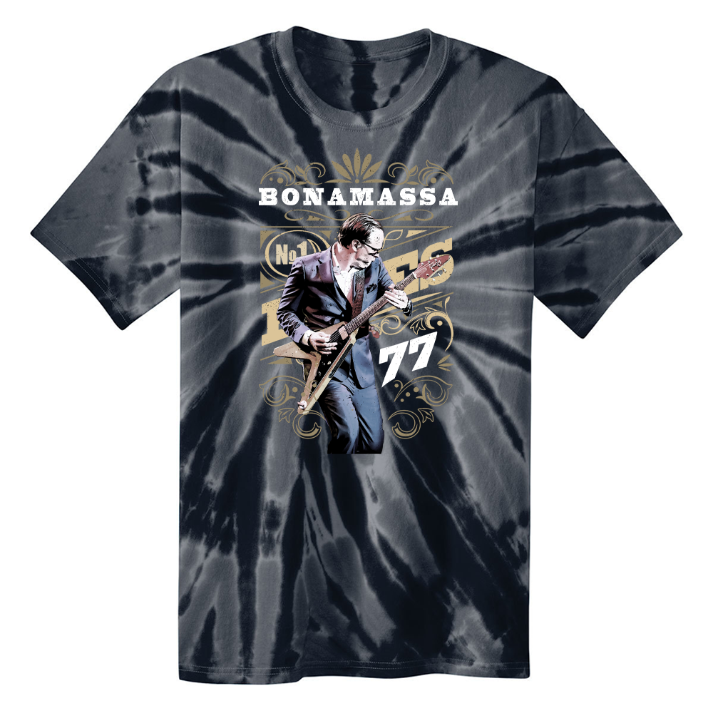 Blues Decades Deco Tie Dye T-Shirt (Unisex)