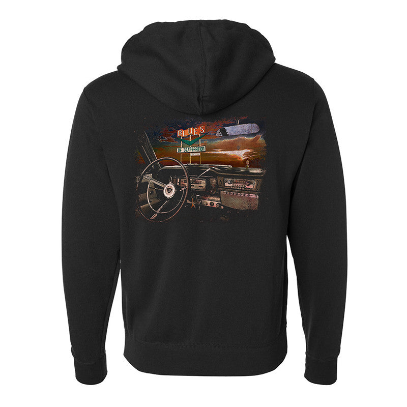Blues of Desperation Zip-Up Hoodie (Unisex)
