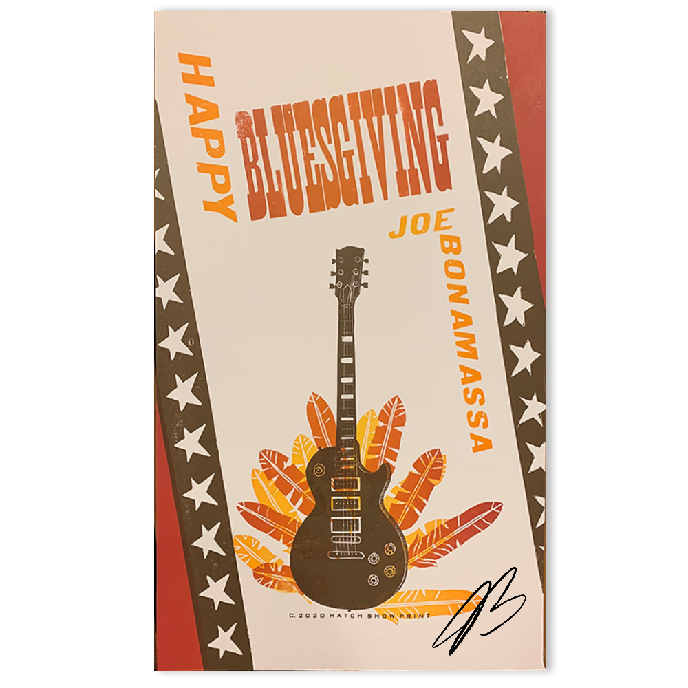 Happy Bluesgiving (2020) Hatch Print - Hand-Signed