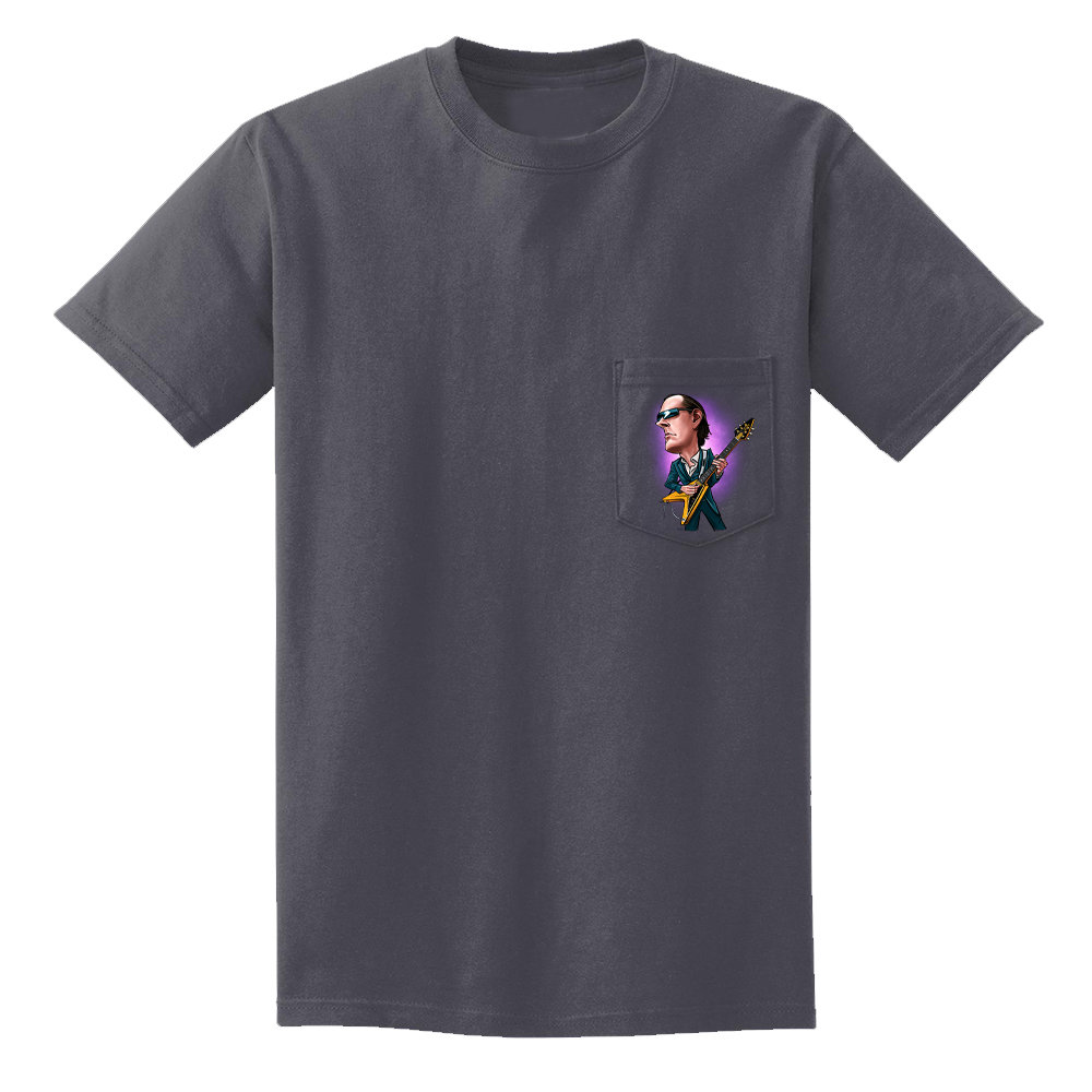 Joe Bonamassa & Amos Cartoon Pocket T-Shirt (Unisex)