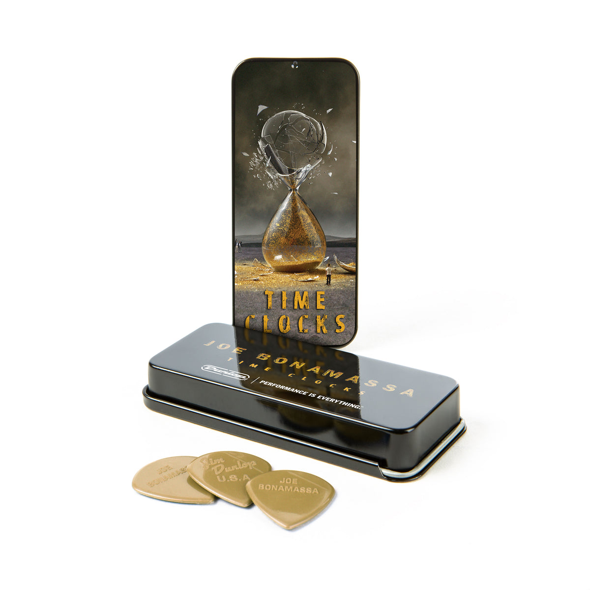 Time Clocks Album Cover Pick Tin
