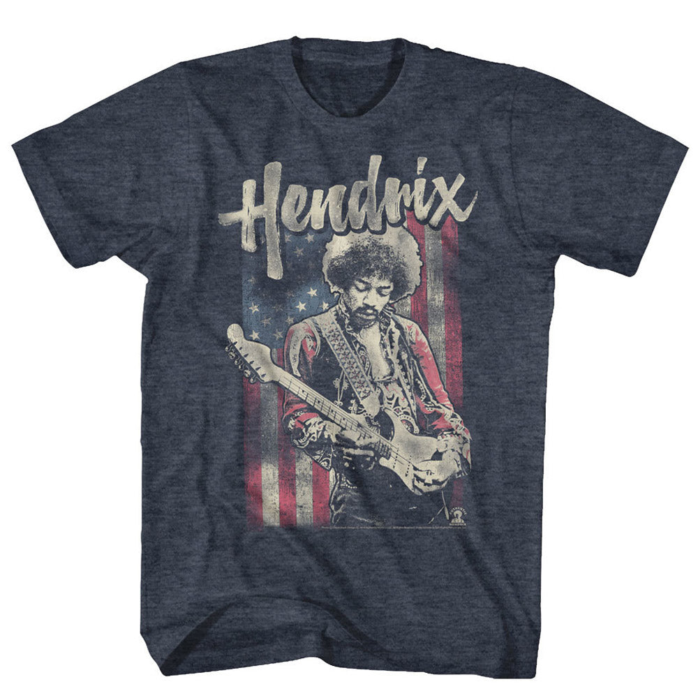 Jimi Hendrix - Flag T-Shirt (Men)