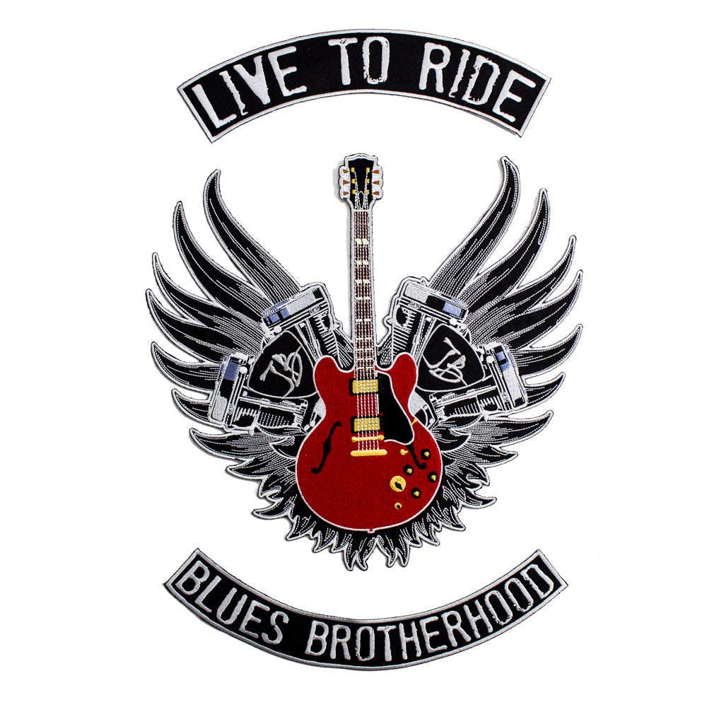Live to Ride 3 Piece Sew On Patch