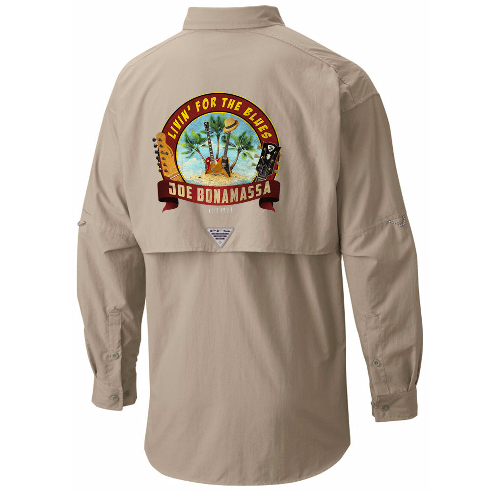 Columbia Bahama II Fossil Long Sleeve - Livin' for The Blues (Men) Small