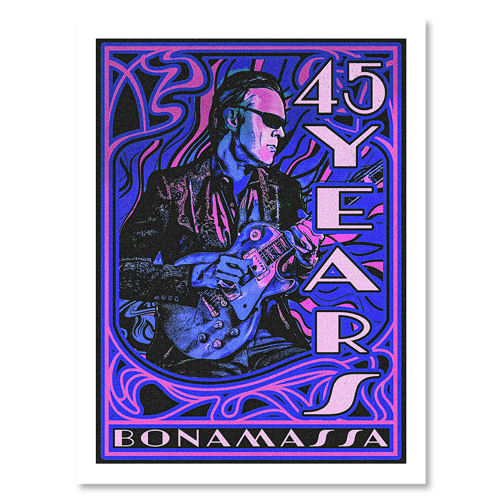 45 Years of Blues Poster - Limited Edition (100 pieces) - Purple