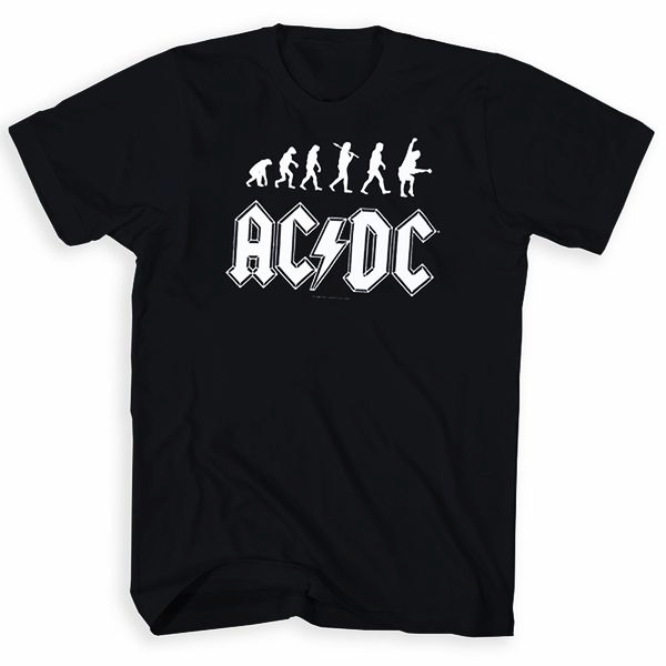 AC DC Rock Evolution T Shirt Unisex
