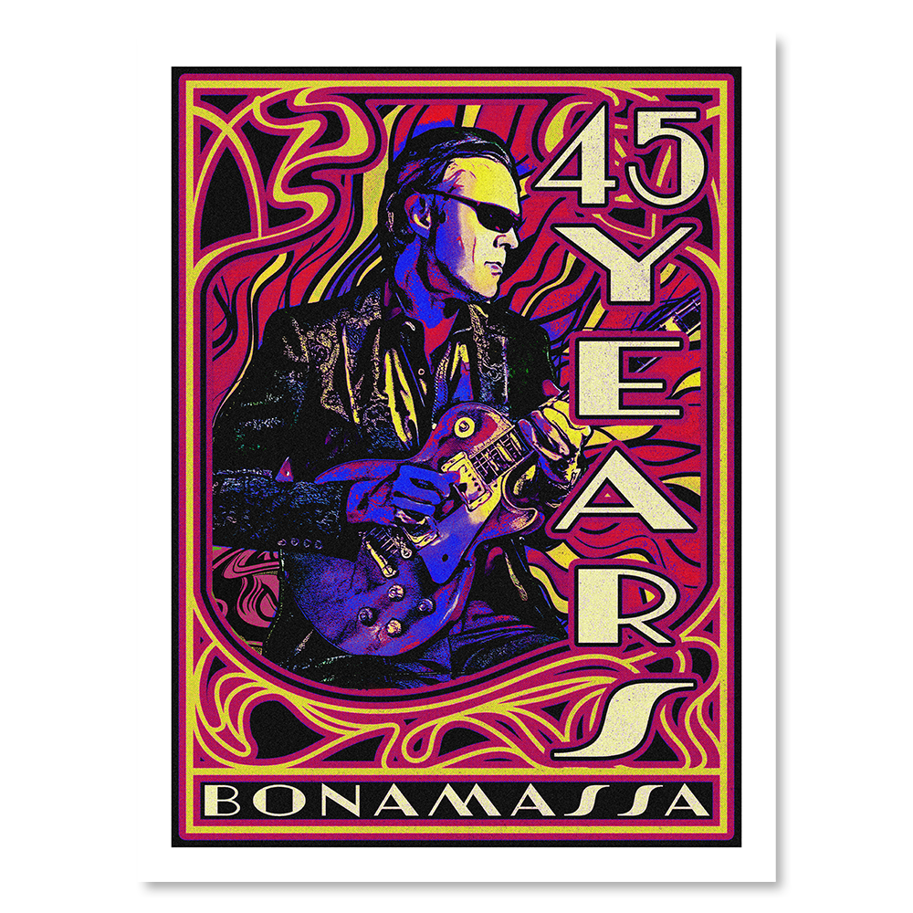 45 Years of Blues Poster - Limited Edition (100 pieces) - Red