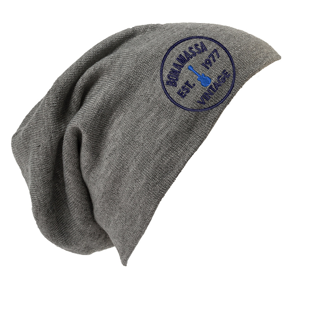 Vintage Guitar Beanie - Grey