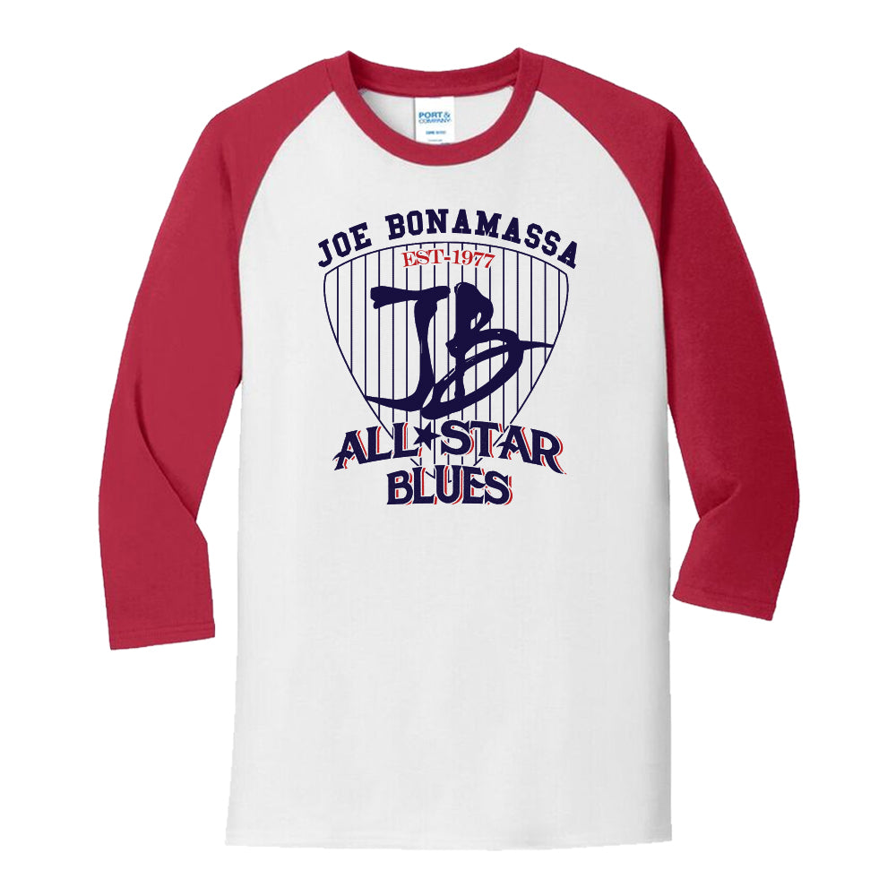 Allstar Blues 3/4 Sleeve T-Shirt (Unisex)